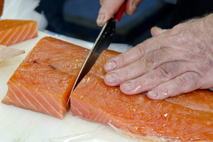 $12.99 lb Costco salmon is an unbeatable sushi hack. Let's turn this f, costco salmon sashimi